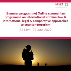 [Summer programme] Online summer law programme on international criminal law & international legal & comparative approaches to counter-terrorism